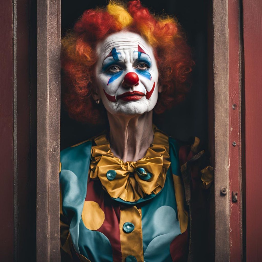 sad old clown