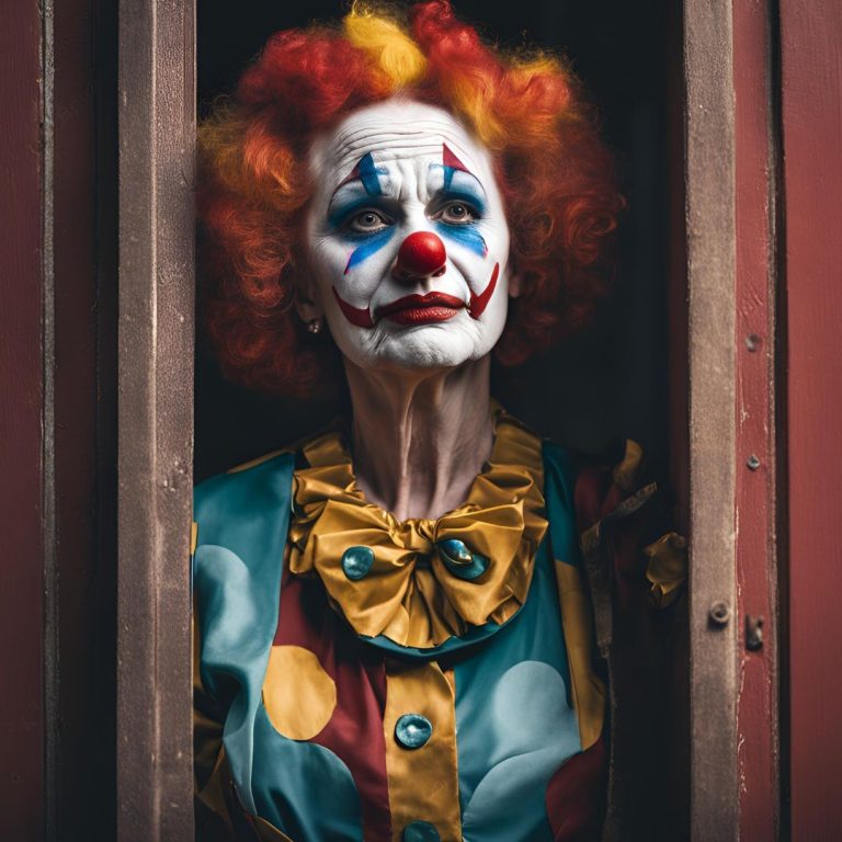 sad old clown