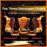 three estranged chairs